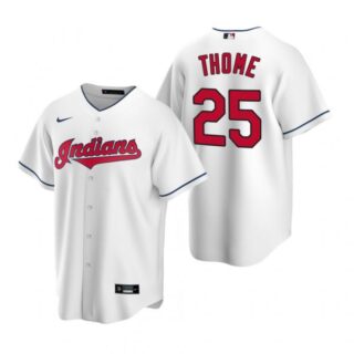 Men's Jim Thome Cleveland Indians Cool Base Jersey White