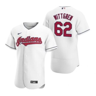 Men's Nick Wittgren Cleveland Indians Flex Base Jersey White