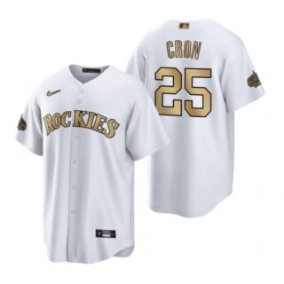 Men's Cool Base C.J. Cron Colorado Rockies 2022 MLB All-Star Game White Stitched Jersey