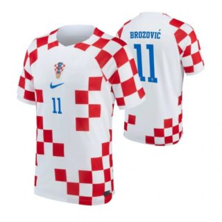 Men's Marcelo Brozovic Croatia National Team White Home Soccer Jersey 2022-23