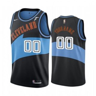 Men's Custom Cleveland Cavaliers Basketball Jersey Black