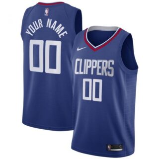 Men's Custom Los Angeles Clippers Basketball Jersey Royal