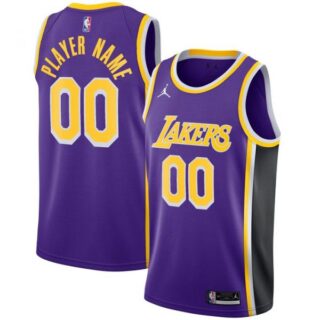 Men's Custom Los Angeles Lakers Basketball Jersey Purple