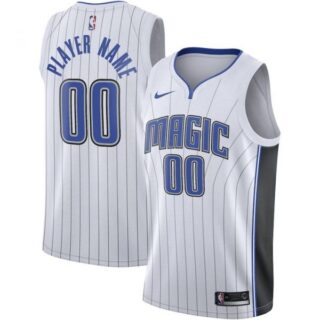 Men's Custom Orlando Magic Basketball Jersey White