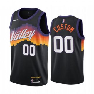Men's Custom Phoenix Suns Basketball Jersey Black
