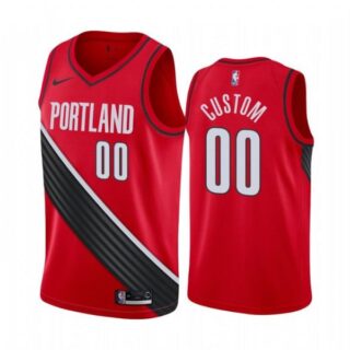 Men's Custom Portland Trail Blazers Basketball Jersey Red