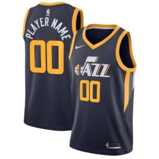 Men's Custom Utah Jazz Basketball Jersey Navy