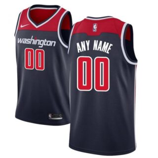 Men's Custom Washington Wizards Basketball Jersey Navy
