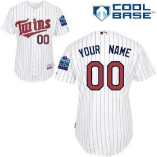 customized minnesota twins jersey white home cool base baseball jersey