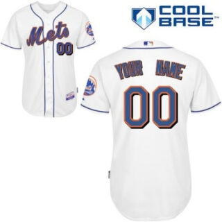 customized new york mets jersey white 2010 home cool base baseball jersey