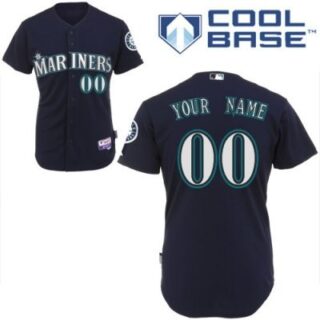 customized seattle mariners jersey blue cool base baseball jersey