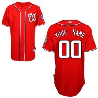 customized washington nationals jersey red 2011 1 cool base baseball jersey
