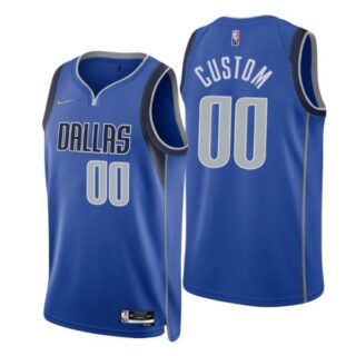 Men's Custom Dallas Mavericks 75th Anniversary Diamond Jersey