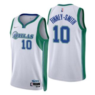 Men's Dorian Finney Smith Dallas Mavericks 75th Anniversary Diamond Jersey White City
