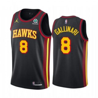 Men's Danilo Gallinari Atlanta Hawks Basketball Jersey Black