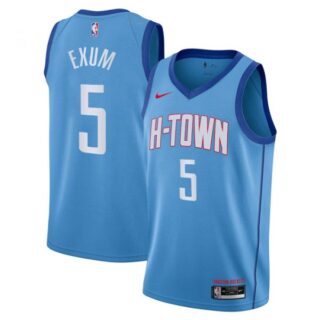 Men's Dante Exum Houston Rockets Basketball Jersey Blue