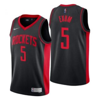 Men's Dante Exum Houston Rockets Basketball Jersey Black