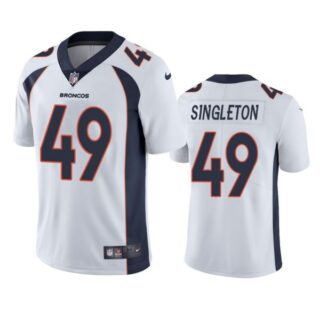 Men's Alex Singleton Denver Broncos Limited Footbal Jersey White