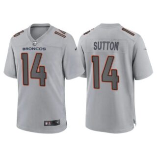 Youth Denver Broncos Courtland Sutton Gray Atmosphere Fashion Stitched Jersey