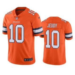 Men's Jerry Jeudy Denver Broncos Limited Footbal Jersey Orange Color Rush