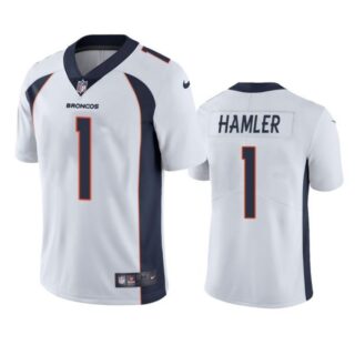 Men's K.J. Hamler Denver Broncos Limited Footbal Jersey White