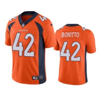 Men's Nik Bonitto Denver Broncos Limited Footbal Jersey Orange