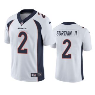 Men's Patrick Surtain II Denver Broncos Limited Footbal Jersey White