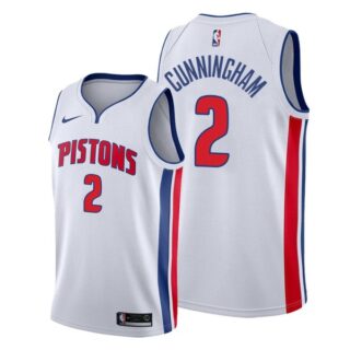 Men's Cade Cunningham Detroit Pistons 2021 NBA Draft Jersey White Association