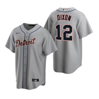 Men's Brandon Dixon Detroit Tigers Cool Base Jersey Gray