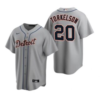 Men's Spencer Torkelson Detroit Tigers Cool Base Jersey Gray