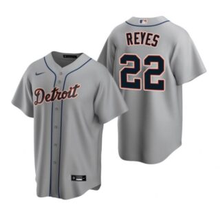 Men's Victor Reyes Detroit Tigers Cool Base Jersey Gray