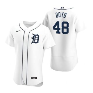Men's Matthew Boyd Detroit Tigers Flex Base Jersey White