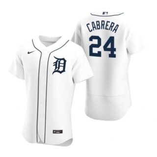 Men's Miguel Cabrera Detroit Tigers Flex Base Jersey White