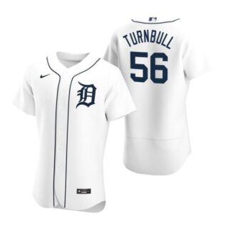 Men's Spencer Turnbull Detroit Tigers Flex Base Jersey White