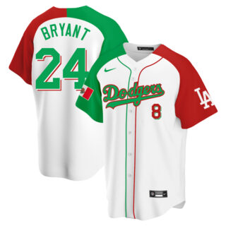 Men's Kobe Bryant Los Angeles Dodgers Cool Base Jersey Mexican Heritage Night Mexican Heritage Night