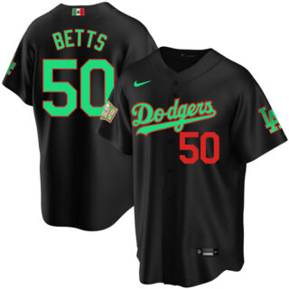 Men's Mookie Betts Los Angeles Dodgers Cool Base Jersey Mexico Black Mexico Black