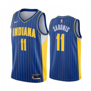 Men's Domantas Sabonis Indiana Pacers Basketball Jersey Blue
