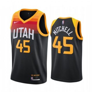 Men's Donovan Mitchell Utah Jazz Basketball Jersey Black