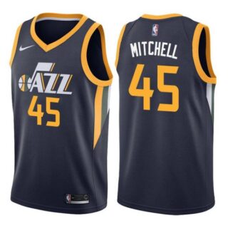 Men's Donovan Mitchell Utah Jazz Basketball Jersey Navy