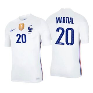 Men's Anthony Martial France National White Away Jersey