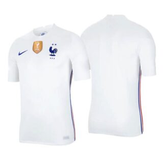 Men's Blank France National White Away Jersey