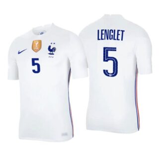Men's Clement Lenglet France National White Away Jersey