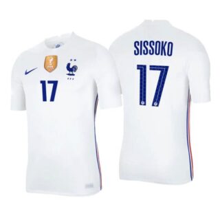 Men's Moussa Sissoko France National White Away Jersey