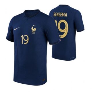 Youth Karim Benzema France National Team Navy Home 2022-23 Jersey