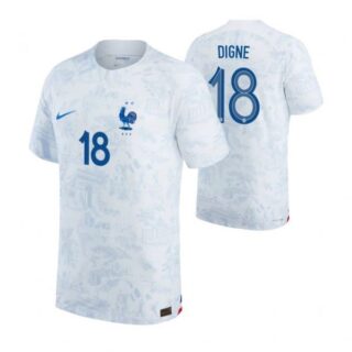 Youth Lucas Digne France National Team White Away 2022-23 Jersey