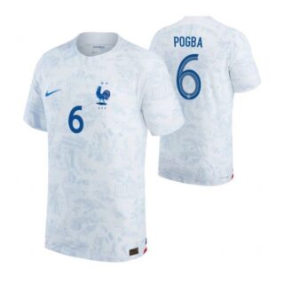Youth Paul Pogba France National Team White Away 2022-23 Jersey