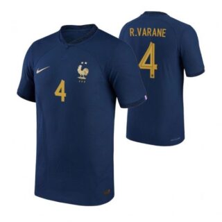 Youth Raphael Varane France National Team Navy Home 2022-23 Jersey