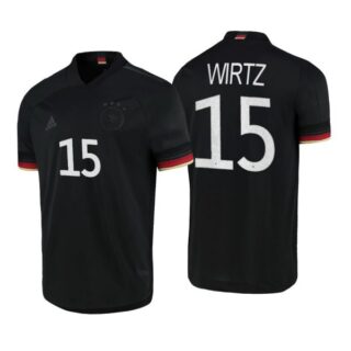 Men's Florian Wirtz Germany National Soccer Team Black Away Jersey