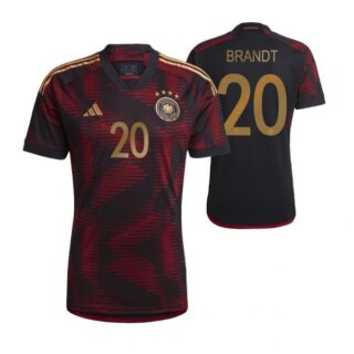 Youth Julian Brandt Germany National Team Black Away Soccer Jersey 2022-23