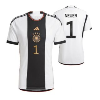 Men's Manuel Neuer Germany National Team White Home Soccer Jersey 2022-23